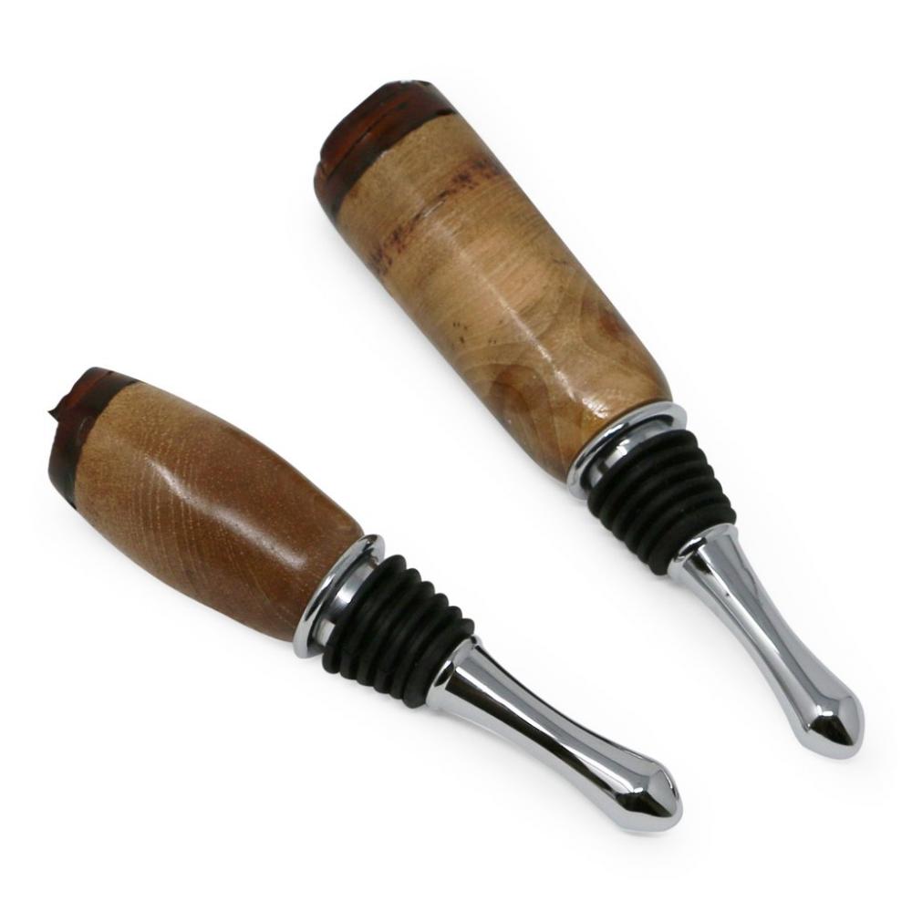 Raw Edge Wood Stoppers