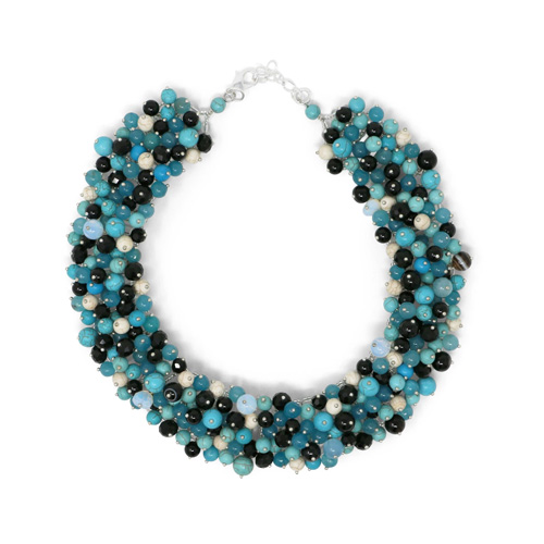 Turquoise Confetti Collar Necklace