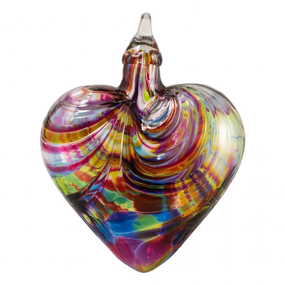 Rainbow Heart Ornament